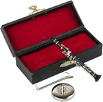 Miniature Clarinet With Stand Case Musical Instrument Replica. Fixed Price $21.02.