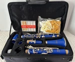 Lazarro Clarinet Blue Gold Keys W/case LZR160CL Band Ready.. Fixed Price $75.00.