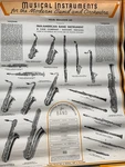 Rare Pan American 1942 Saxophone Large Poster Clarinet Oboe Flute Conn Woodwind. Fixed Price $72.99.