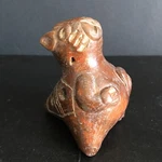 Pre Columbian Style Ocarina South American Clay Flute 4" X 2.75". Fixed Price $35.96.