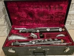 Noblet Paris France Wood Bass Clarinet With Case. Fixed Price $999.99.