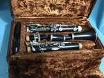 Vintage Henkin Clarinet With Bell Stand. Fixed Price $122.50.