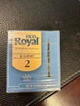 New Box Of 10 Rico Royal French File Cut Clarinet Reeds 2.0. Fixed Price $20.00.