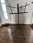Selmer Folding Music Stand With Carry Bag Adjustable Height & Sheet Holder. Fixed Price $7.50.