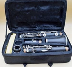 17 Keys B-flat Clarinet W/ Molded Case, Barrel Bell & Mouthpiece. Fixed Price $52.50.