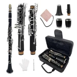 Advance Clarinet Ebonite Wood Nickel Plated Keys 2 Barrels Case. Fixed Price $155.00.