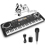 61 Electric Digital Piano Kids Beginner Player +mic Portable Music Keyboard. Fixed Price $21.95.