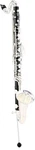 Backun Alpha Bass Clarinet With Backpack Case Low Eb, Silver-plated Keys. Fixed Price $3495.00.