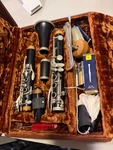Black Vintage Student Henkin 88S Clarinet With Case, Used Condition!. Fixed Price $100.00.