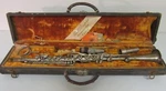 Early 2000S American Perfection Silver Flat Clarinet With Case B6992. Fixed Price $100.00.