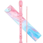 Soprano Recorder For Kids Beginners, German Fingering, Key, 3 Peony Pink. Fixed Price $20.30.