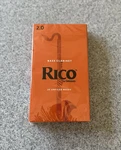 Rico Bass Clarinet Reeds #2 Box Of Brand New Unopened REA2520. Fixed Price $45.00.