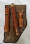Vintage Schreiber Sonata 3 Piece Wood Flute Recorder With Case 18.5 Germany. Fixed Price $68.00.