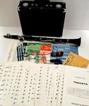 Vtg. Early 1970'S Normandy 4 Wooden Clarinet Vandoren Paris 2RV W/ Case France. Fixed Price $379.95.