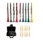 Bb 17 Key Clarinet,case, 11 Reeds Black Red Blue Green Yellow White Pink Purple. Fixed Price $109.99.