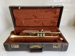 Vtg Olds Ambassador Brass Trumpet W/ Case & Mouthpiece, #A08159 As-is, Untested. Fixed Price $210.00.