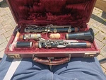 Vintage Selmer Bundy Resonite Clarinet W/case (elkhart, Indiana). Fixed Price $165.00.