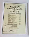 Sixteen Grands Solos De Concert Clarinet With Piano Sheet Music Book For A.... Fixed Price $26.67.