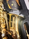 Mendini By Cecilio Alto Saxophone Brass Gold W/ Case, Mouthpiece, Care Kit. Fixed Price $190.00.
