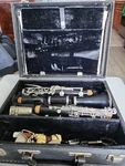 Vintage Selmer Signet Resonite Clarinet W/ Sheet Music & Case. Fixed Price $49.99.