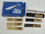 Saxophone Reeds 3 Rico Royal French File Cut & Plasticover By Strength. Fixed Price $9.99.