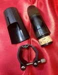 Vintage Selmer Hs* Clarinet Mouthpiece-made C.1965-NEW Cork-strap Ligature+cap. Fixed Price $95.00.