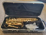 Antigua Winds Alto Saxophonewith Case, Mouth Piece, Neck,strap. Great Condition. Fixed Price $1500.00.