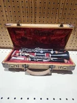 Vintage Selmer Bundy Goldentone Clarinet Resonite Serial #96625 W/ Hard Case Usa. Fixed Price $58.49.