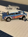Hot Wheels Display Case Exclusive 55 Chevrolet Bel Air Gasser Loose. Fixed Price $33.95.