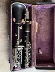 Conn Black Wood Clarinet Musical Instrument With Case, Includes All Shown Parts. Fixed Price $200.00.