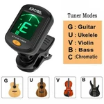 Aroma 1/3 Pack Clip-on Guitar Tuner Lcd Display For Chromatic Bass Ukulele. Fixed Price $6.99.