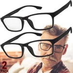 Reading Glasses Womens 2 Pack Square Frame Readers Unisex. Fixed Price $7.99.