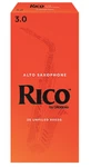 Rico Alto Saxophone Reeds - Strength 3 Box Of 25 Great Price & Free Shipping. Fixed Price $50.00.