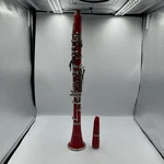 Mendini Red Clarinet By Cecilio. Mct-r Bflat For Beginners. No Case. Fixed Price $71.99.