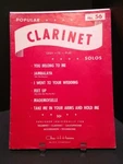 Popular Clarinet Solos NO.56 Sheet Music F1AB. Fixed Price $10.00.