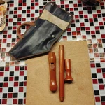 Vintage Schreiber Sonata Wood Flute Recorder + Case 3 Piece 18.5 Germany. Fixed Price $66.99.
