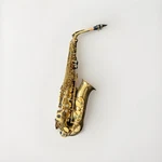 Anaxa Alto Saxophone Eb - Gold Lacquer Student Model W/hard Case & Accessories. Fixed Price $330.00.