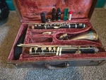 Currently Non-functioning G. M. Bundy Paris Bass Clarinet (no Low Eb). Fixed Price $500.00.