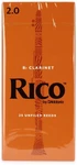 D'addario Rico Bb Clarinet Reeds 2.0 (25-PACK). Fixed Price $42.00.