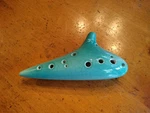 Ocarinawind 12 Hole Ceramic Alto Exquisite Blue Ice-crack Pattern. Fixed Price $22.00.