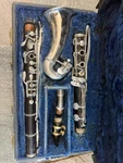 Buescher Brand Wood Alto Clarinet, Made Usa With Case, Mouthpiece Neck. Fixed Price $445.00.