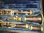 Martin Freres Lamonte Pairs Wood Clarinet, Made France. Fixed Price $250.00.