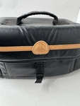 Vintage Mohawk Camera Bag Large Black Shoulder Case W/ Strap Leather Trim. Fixed Price $18.99.