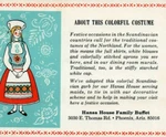 Colorful Costume Hansa House Family Buffet Phoenix Arizona Az Vtg Postcard. Fixed Price $8.95.