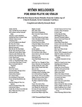 Hymn Melodies For High Flute: 105 Of The Best-known By Kenneth Baird New. Fixed Price $13.49.