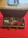 Vintage Grenadilla Wood Student Level Clarinet Hoosier Elkhart Indiana #51552. Fixed Price $175.00.
