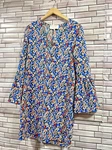 Charles Henry Women Dress Floral Pullover Retro Blue Neck Full Bell Sleeve. Fixed Price $13.39.