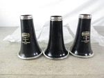 New LOT/3 Used Bundy 1400 Plastic Bb Clarinet Bells, Chip On Bottom Edge. Fixed Price $54.00.