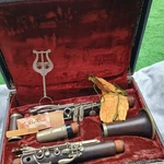Vtg Jean Laserre Wood Clarinet #E2749, Made France. Fixed Price $154.20.