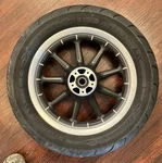 Vtg Harley Touring Road King Oem Front Tire 130/90 B16 W/ Wheel Rim 43493-00. Fixed Price $85.00.